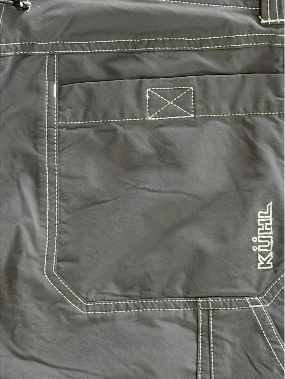 Kuhl Men's Gray Outdoor Cargo Shorts Ivory Threads Size 32 - Picture 8 of 10